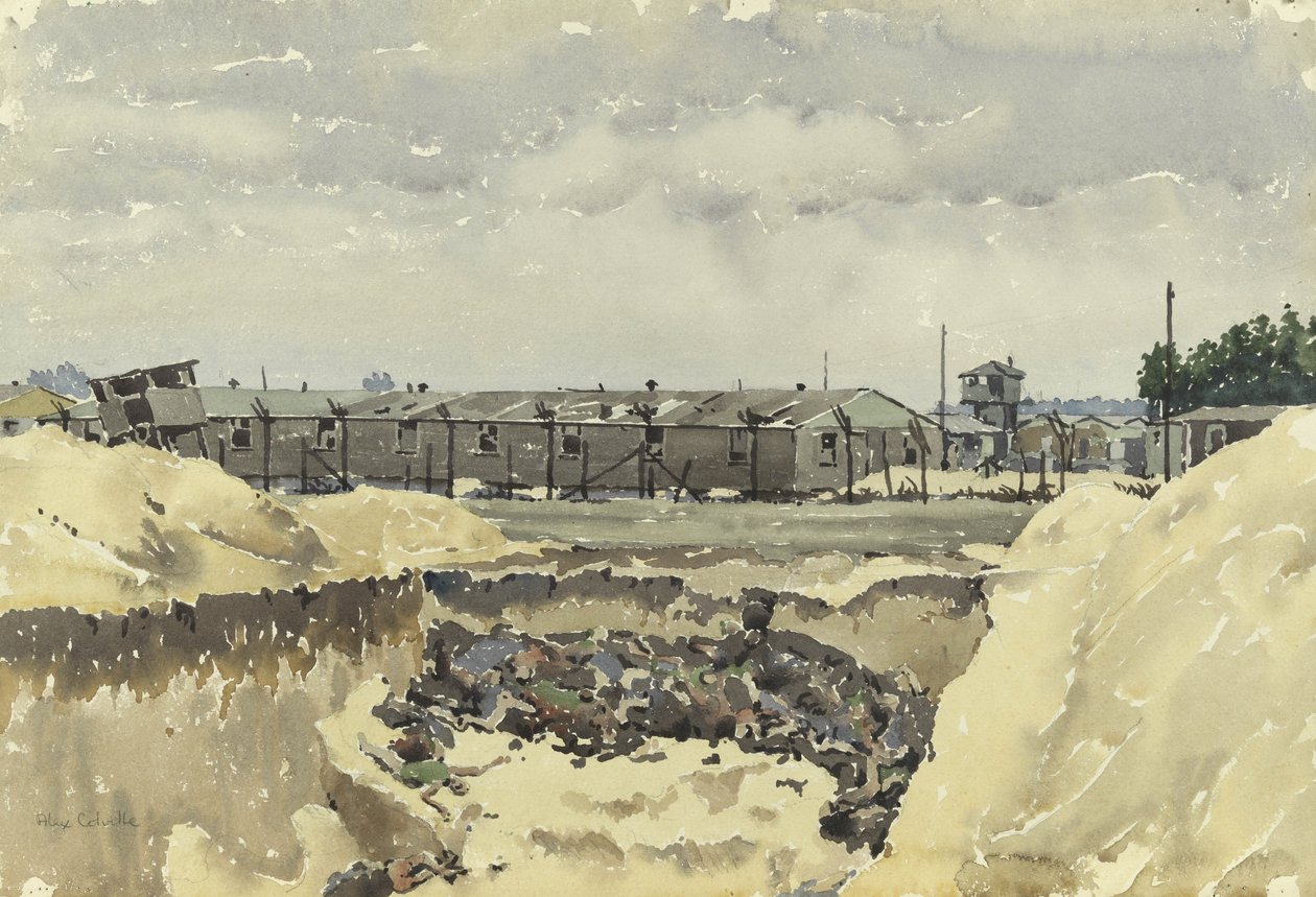 Koncentrationslejren Belsen af Alex Colville