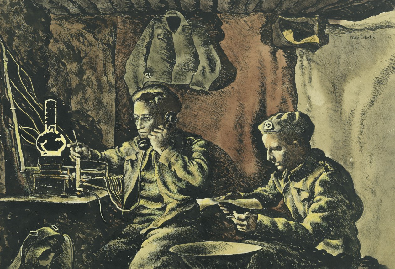 Dugout nær Nijmegen af Alex Colville