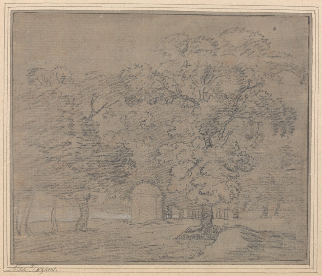 Hyde Park af Alexander Cozens