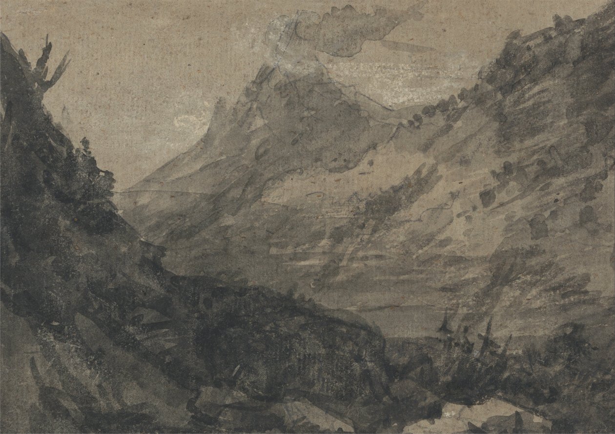 Bjergrige landskaber af Alexander Cozens