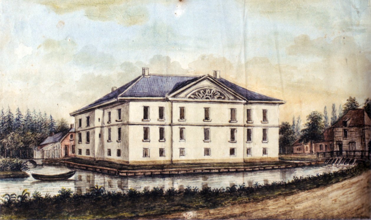 Hus Caen i Straelen, udsigt fra øst af Alexander Frans van Aefferden