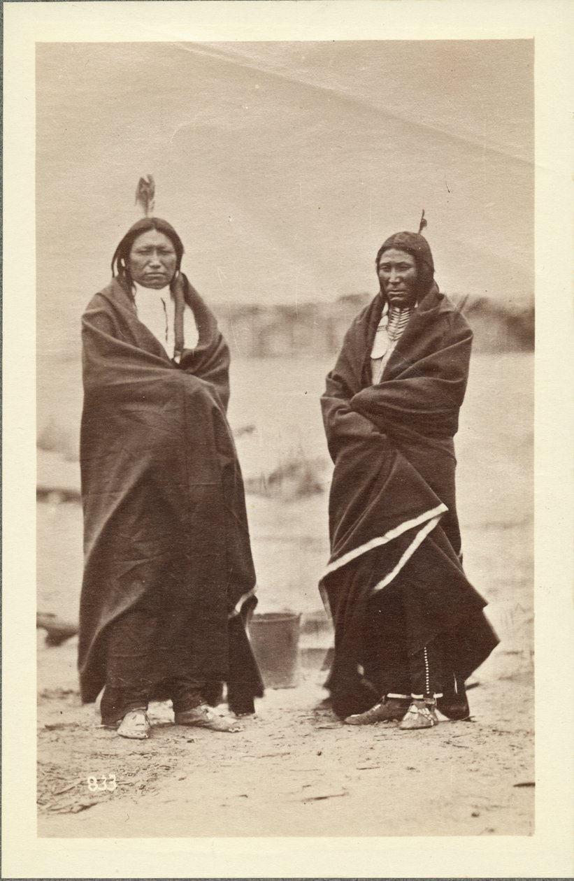 To brave, Dakota, 1868 (albumenprint) af Alexander Gardner