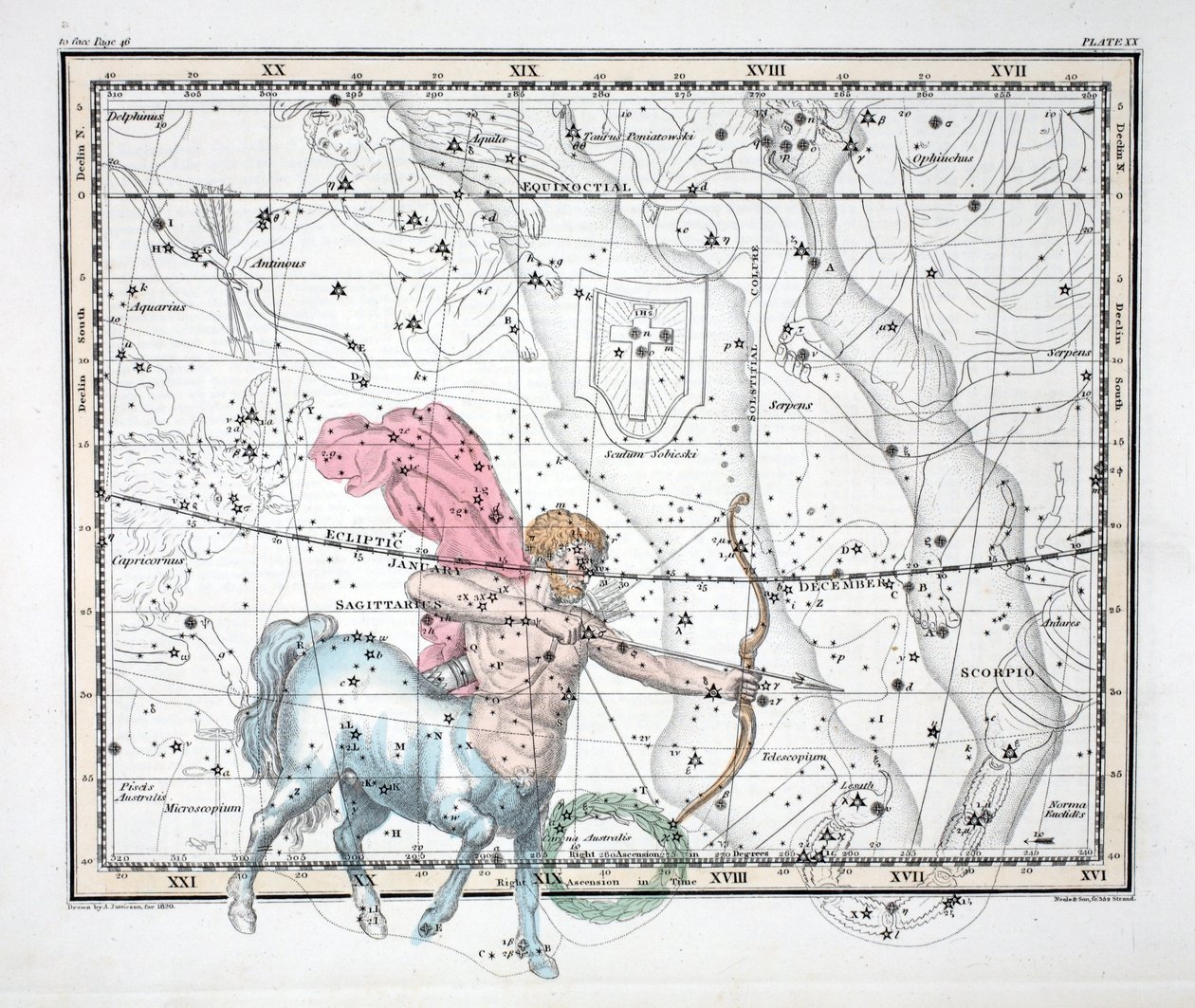 The Constellations (Plate XX) Skytten, fra 