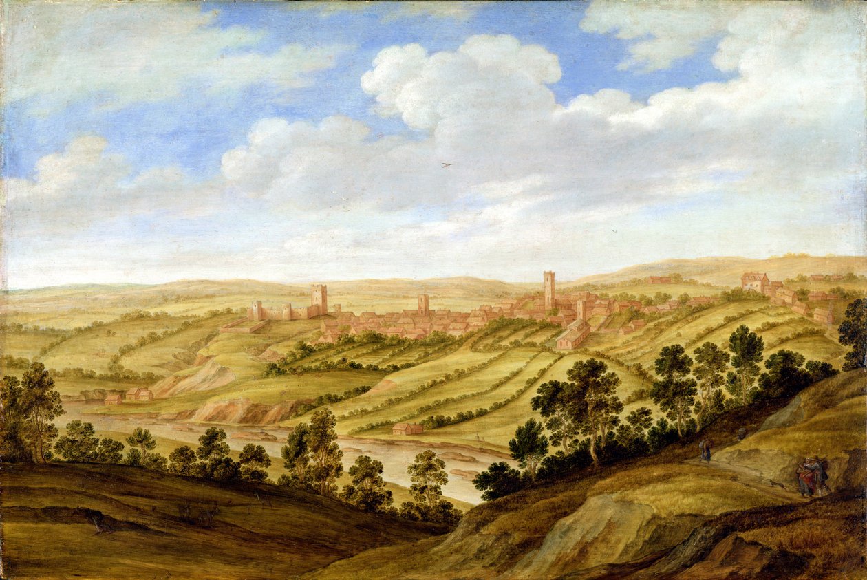 Richmond Castle, Yorkshire, ca.1640-41 af Alexander Keirincx