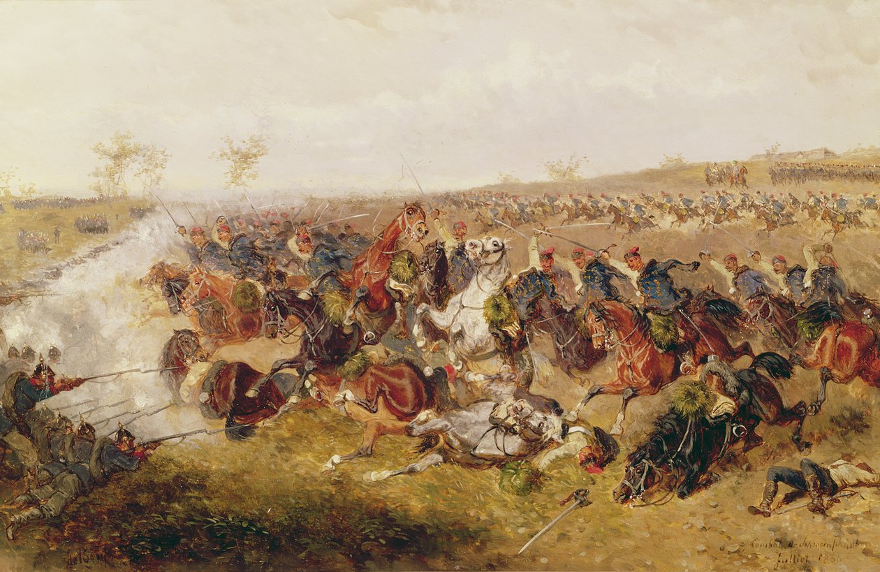 Slaget ved Schweinschaedel, 29. juli 1866 af Alexander von Bensa