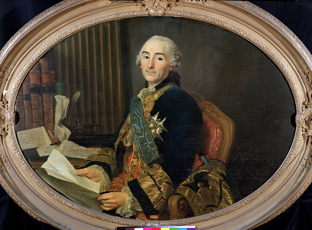 Cesar-Gabriel de Choiseul-Chevigny (1712-85) hertug af Praslin, 1763 af Alexander Roslin