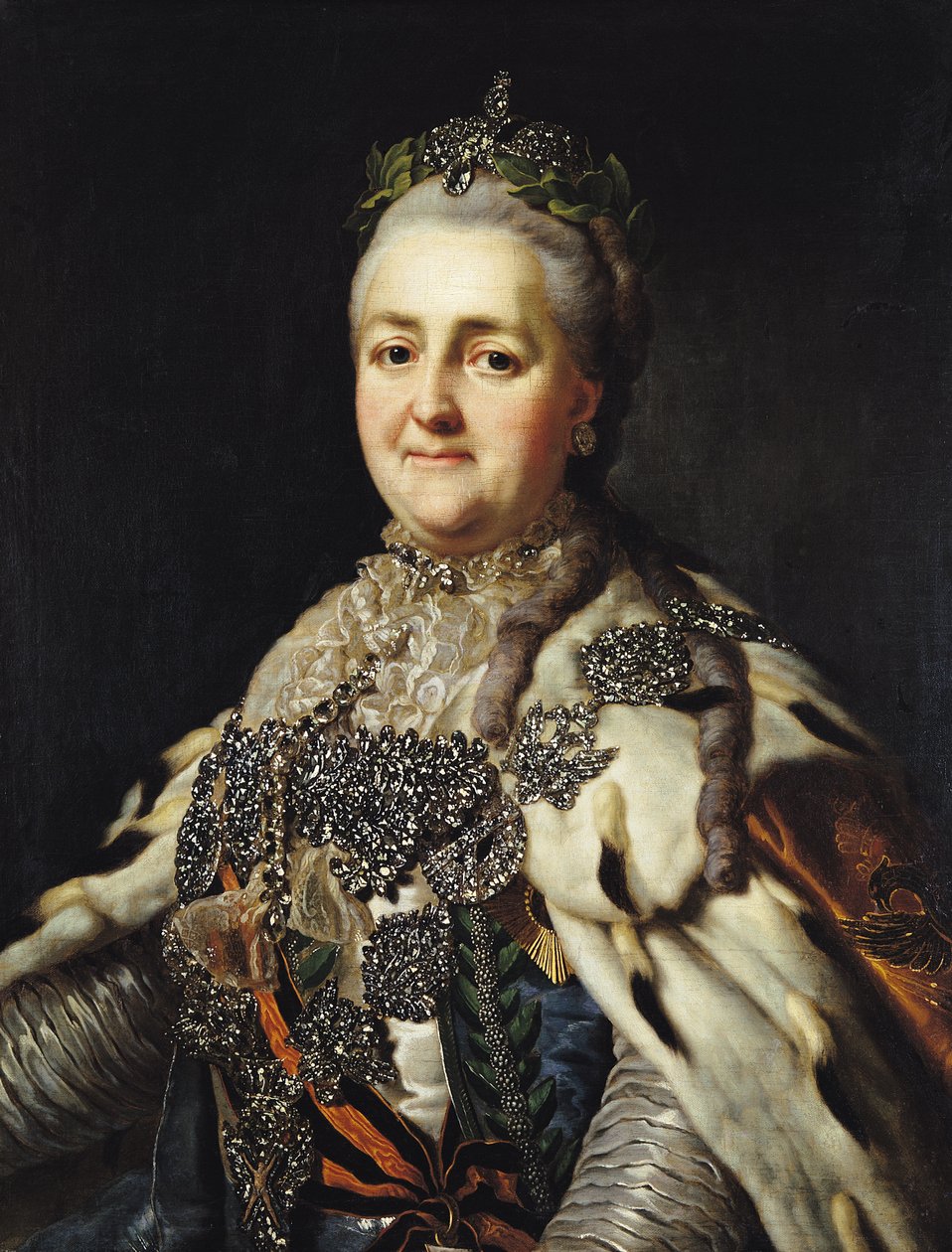 Portræt af Katarina II (1729-96) af Rusland af Alexander Roslin