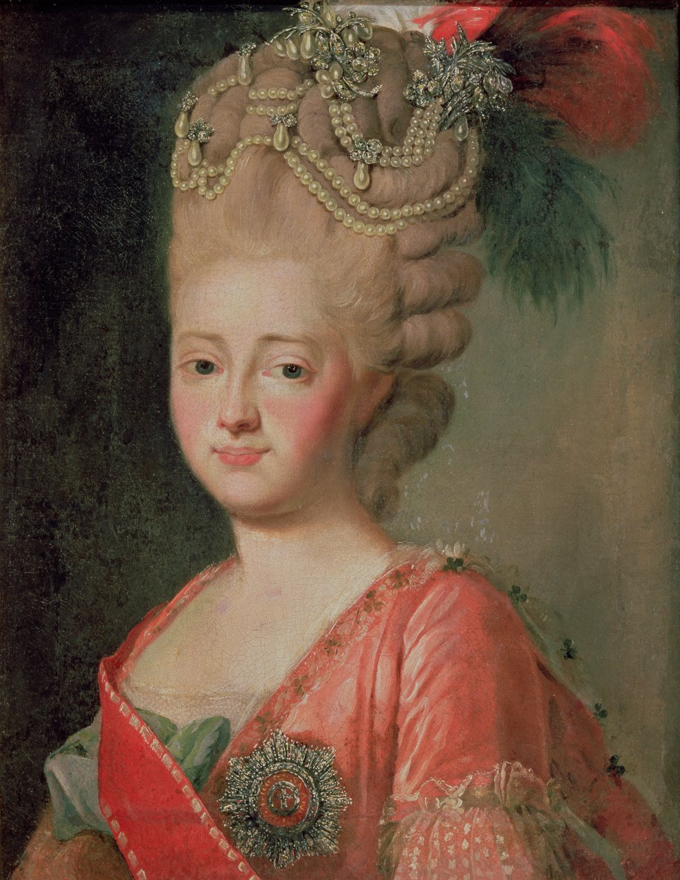 Portræt af kejserinde Maria Fyodorina (1759-1828), 1770