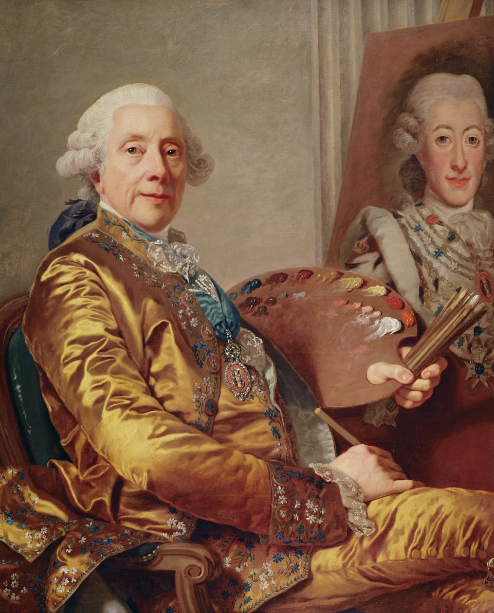 Selvportræt, ca. 1790 af Alexander Roslin