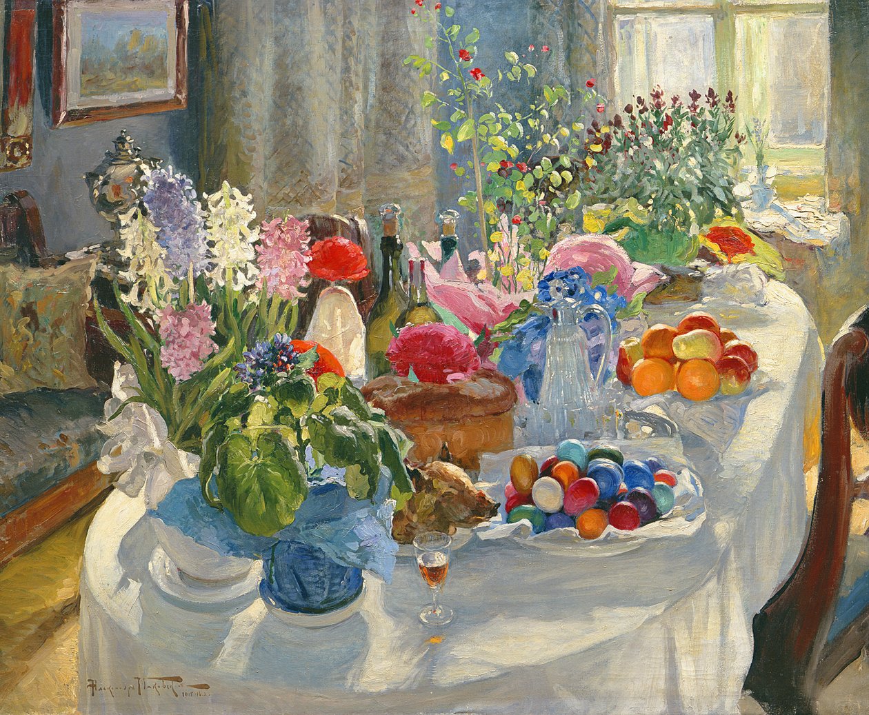 Påskebord af Alexander Vladimirovich Makovsky