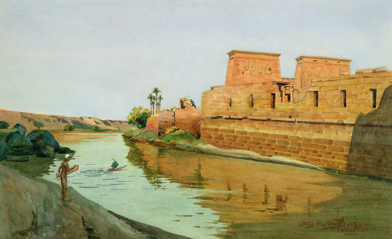 Philae ved Nilen, 1894 af Alexander West