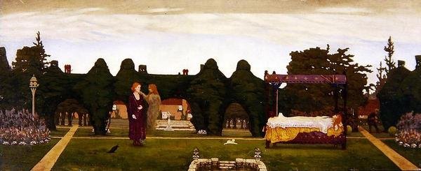 The Mystic Garden, ca. 1910 (oi ombord) af Alexander Abdo