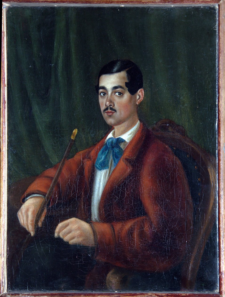 Selvportræt. Russisk forfatter, romantisk digter kendt under pseudonymet Marlinsky og medlem af Decembrist- eller Decembrist-opstanden i 1825, deporteret til Kaukasus, Værk af Alexander Alexandrovich Bestuzhev (Bestuzhev) Marlinsky (179) af Alexander Alexandrovich Bestuzhev Marlinsky