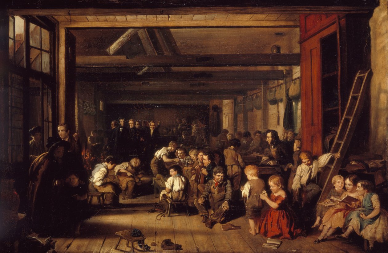 The First Ragged School, Westminster, 1851 af Alexander Blaikley