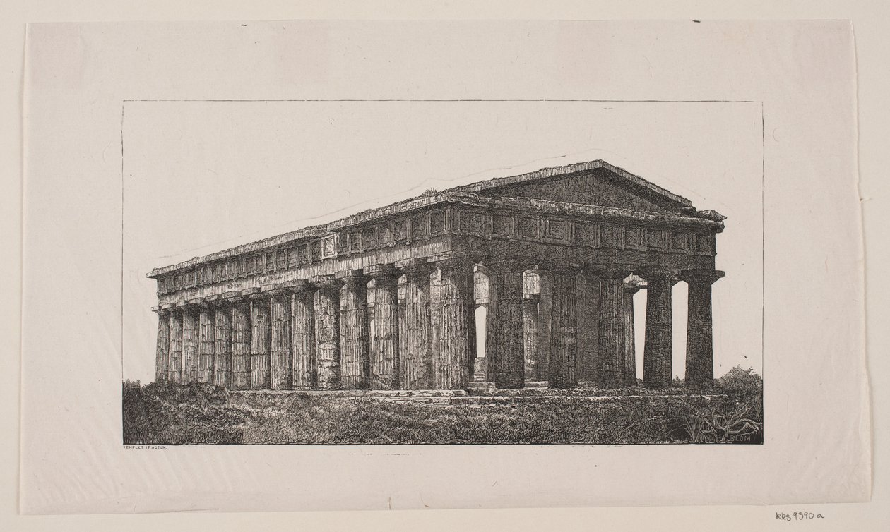 Poseidon Templet i Pestus af Alexander Blom