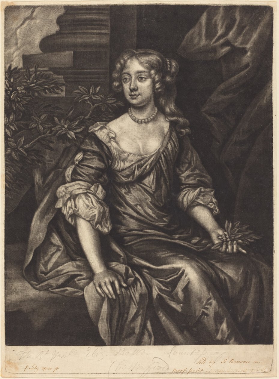 Den ærede dame Elizabeth Butler, grevinde af Chesterfield af Alexander Browne after Sir Peter Lely