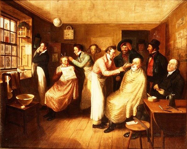 Frisørsalon af Alexander Carse