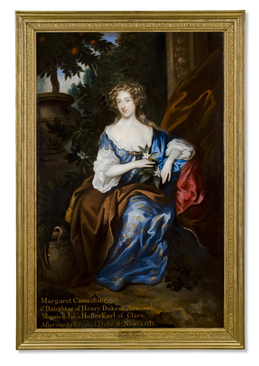 Portræt af Margaret Holles, hertuginde af Newcastle, 1685 af Alexander Comer