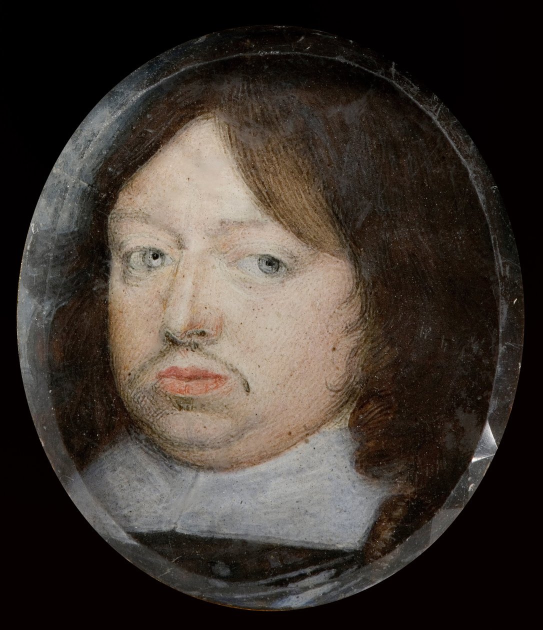 Miniature af Karl X, konge af Sverige, ca. 1650 (gouache) af Alexander Cooper
