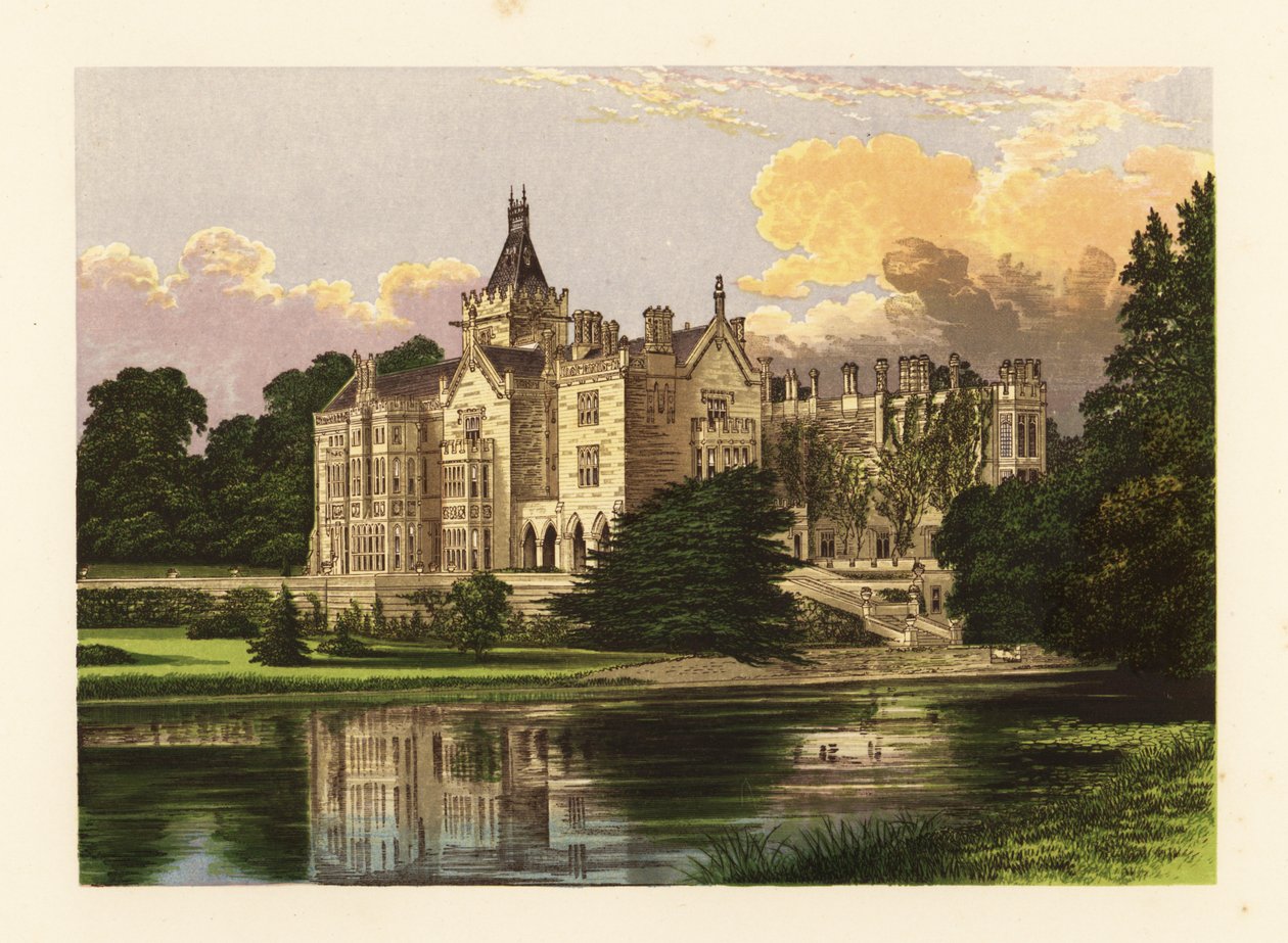 Adare Manor, County Limerick, Irland. af Alexander Francis (after) Lydon