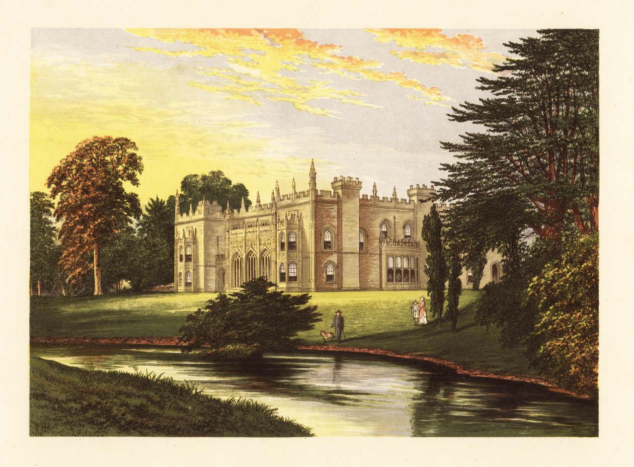 Arbury, Warwickshire, England. af Alexander Francis (after) Lydon