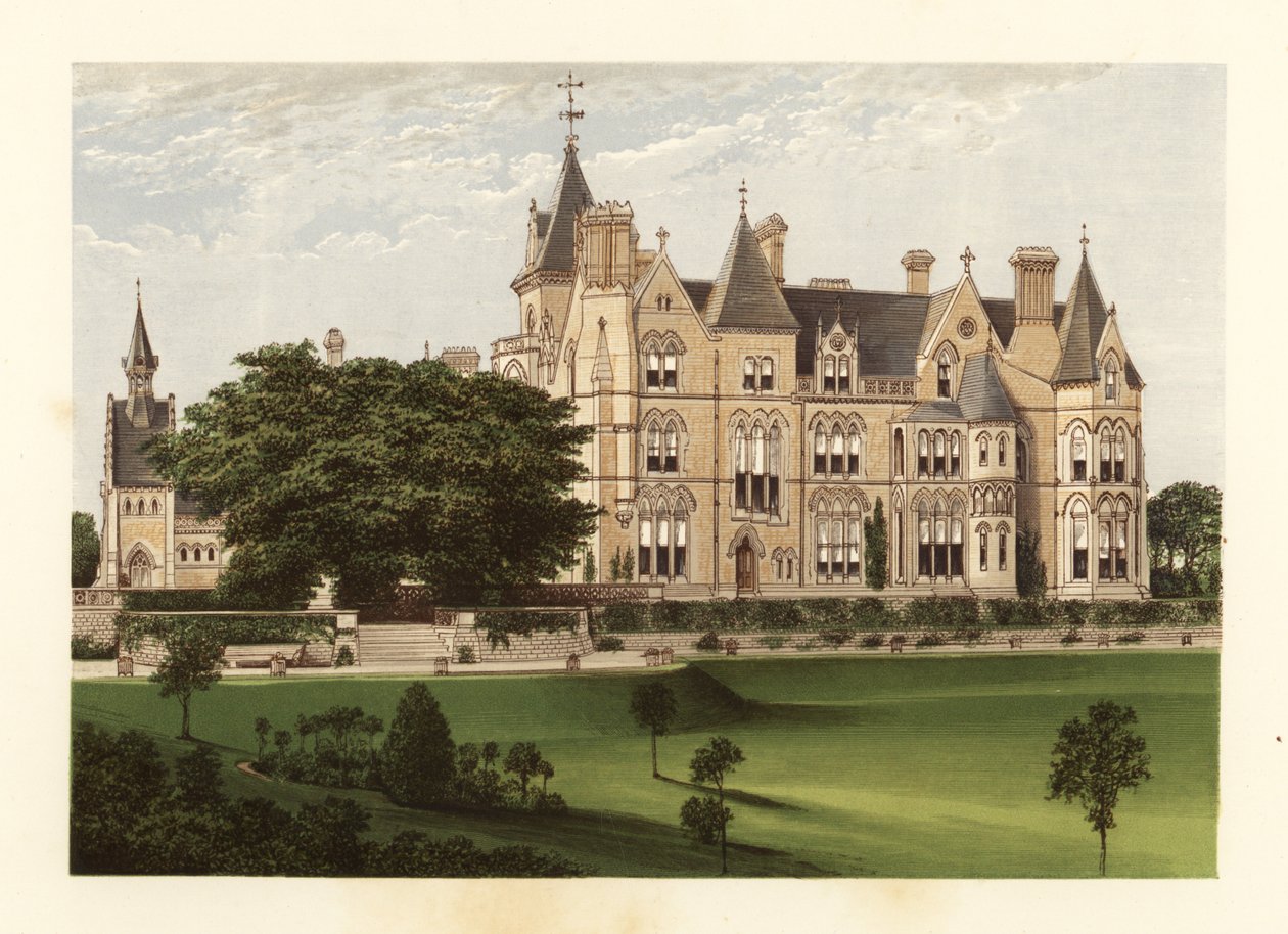 Bestwood Lodge., Nottinghamshire, England. af Alexander Francis (after) Lydon