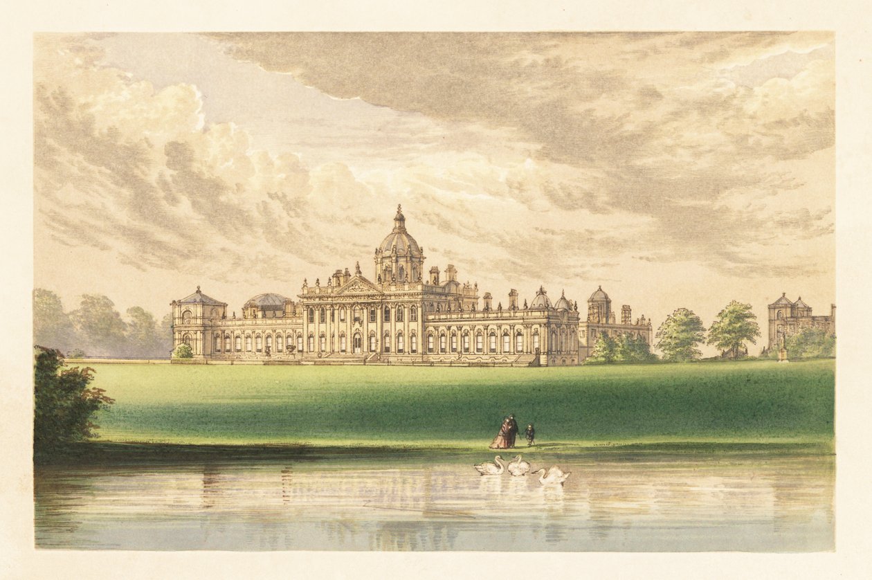 Castle Howard, Yorkshire, England. ,1880 (gravering) af Alexander Francis (after) Lydon
