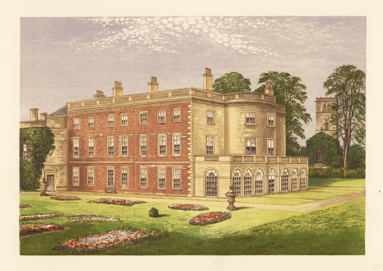 Clifton Hall, Nottingham, England. af Alexander Francis (after) Lydon