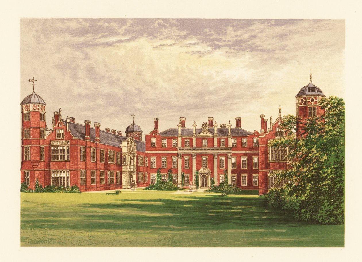 Cobham Hall, Kent, England. af Alexander Francis (after) Lydon