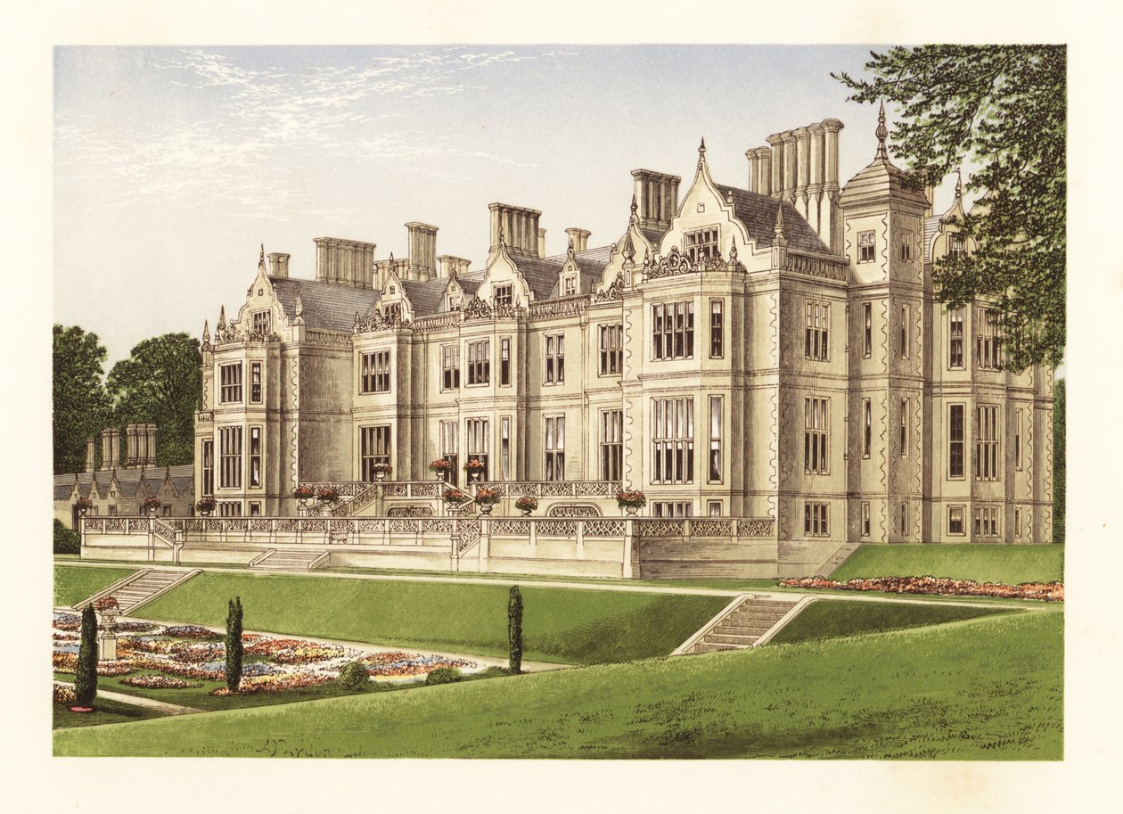Dartrey House, County Monaghan, Irland. af Alexander Francis (after) Lydon