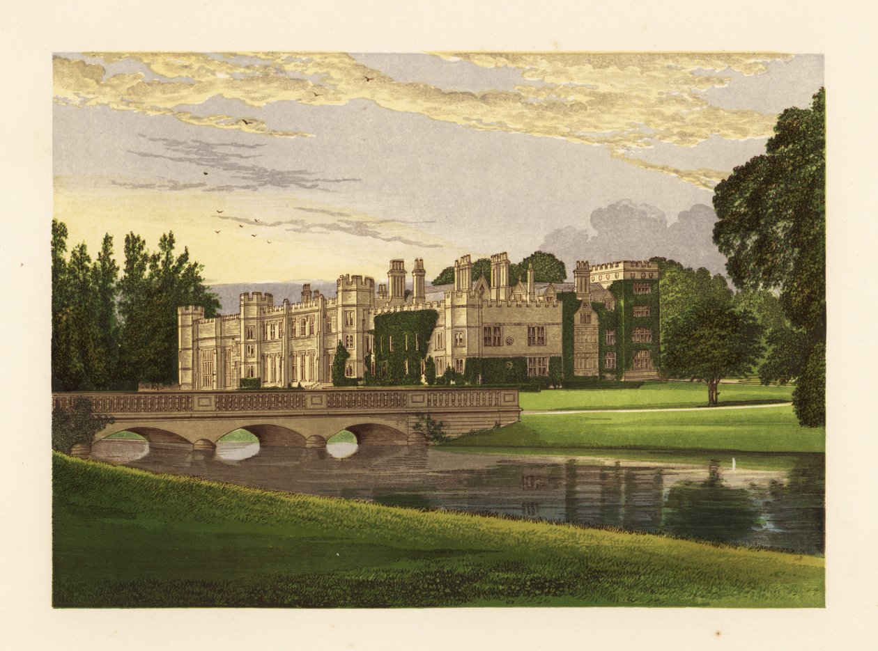 Deene Park, Northamptonshire, England. af Alexander Francis (after) Lydon
