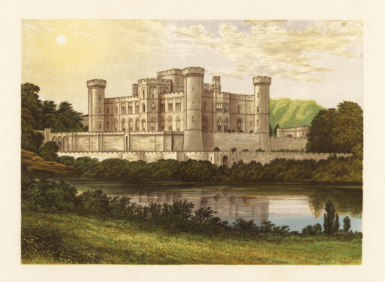 Eastnor Castle, Herefordshire, England. af Alexander Francis (after) Lydon