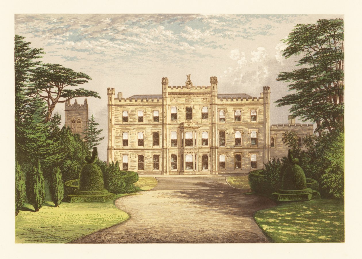 Elvaston Castle, Derbyshire, England. af Alexander Francis (after) Lydon