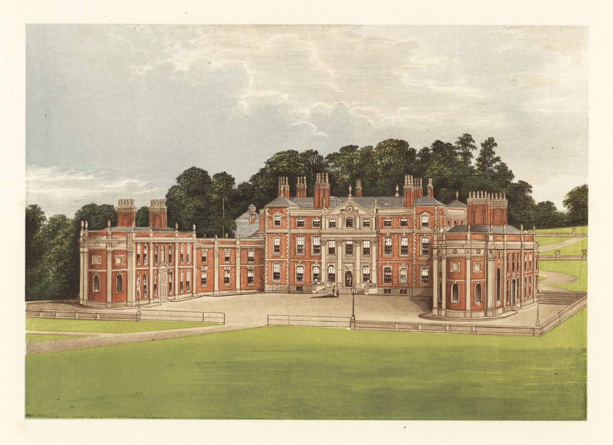 Hawkstone Hall, Shropshire, England. af Alexander Francis (after) Lydon