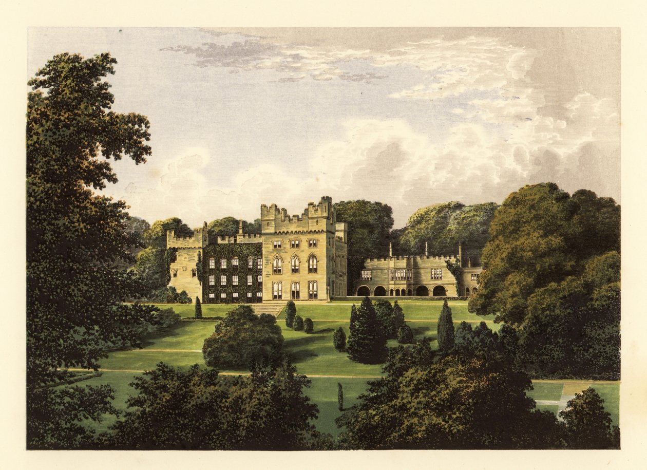 Hutton Hall, Cumbria, England. ,1880 (gravering) af Alexander Francis (after) Lydon