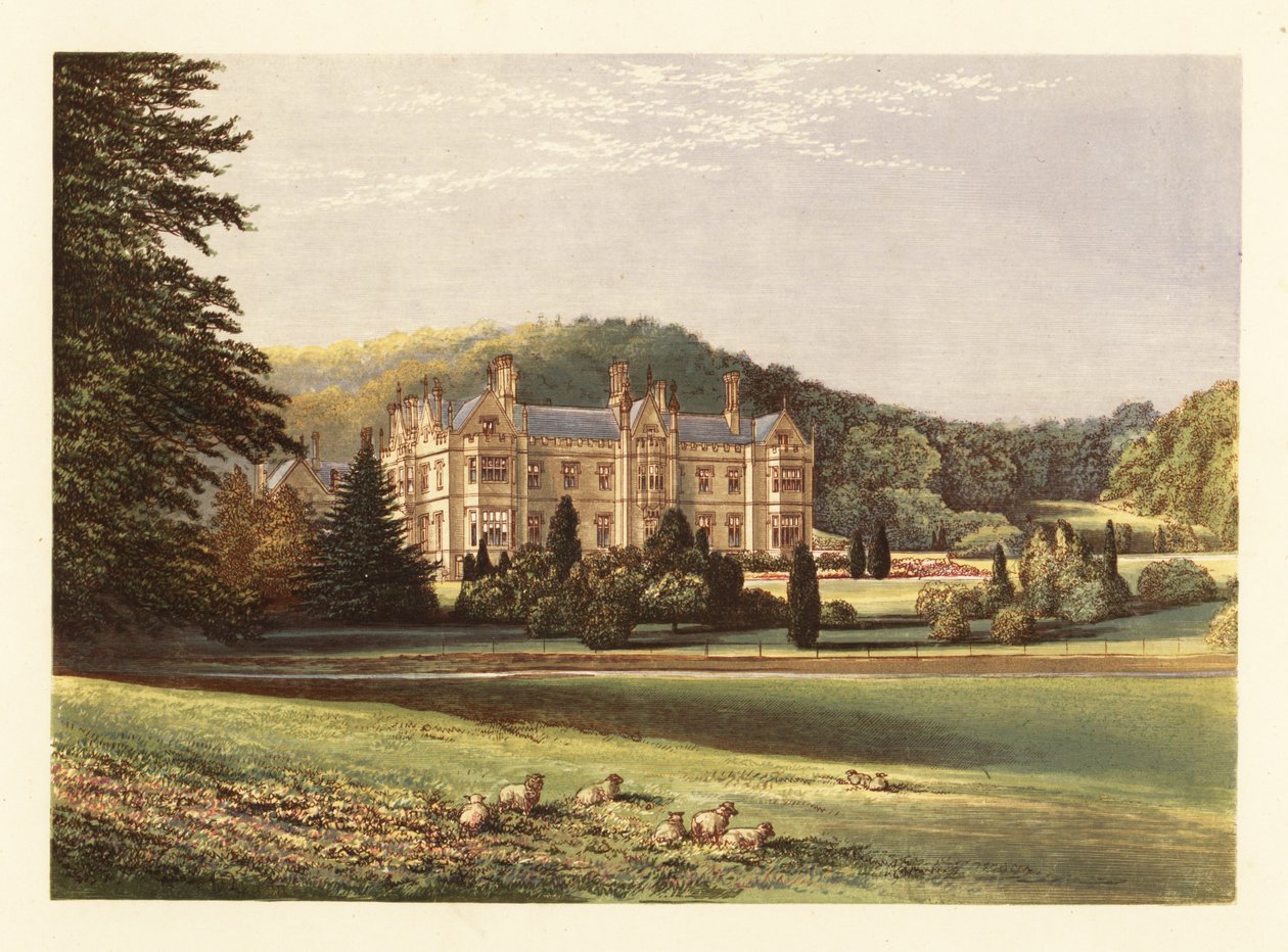 Mamhead, Devon, England. ,1880 (gravering) af Alexander Francis (after) Lydon