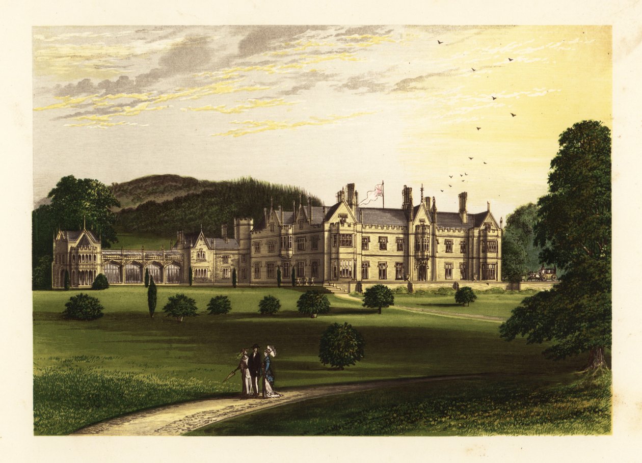 Mamhead House, Devonshire, England. af Alexander Francis (after) Lydon