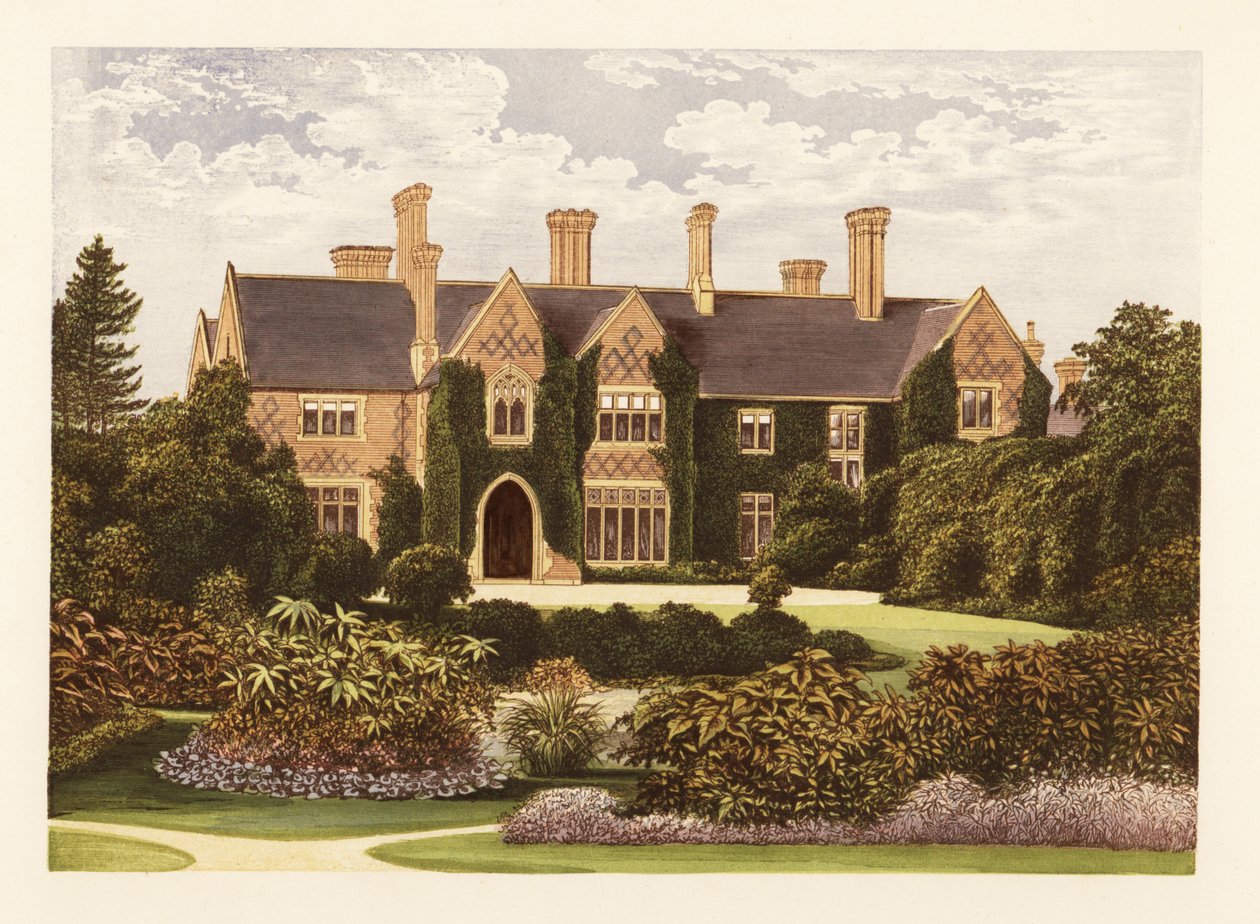 Oxley Manor, Staffordshire, England. af Alexander Francis (after) Lydon