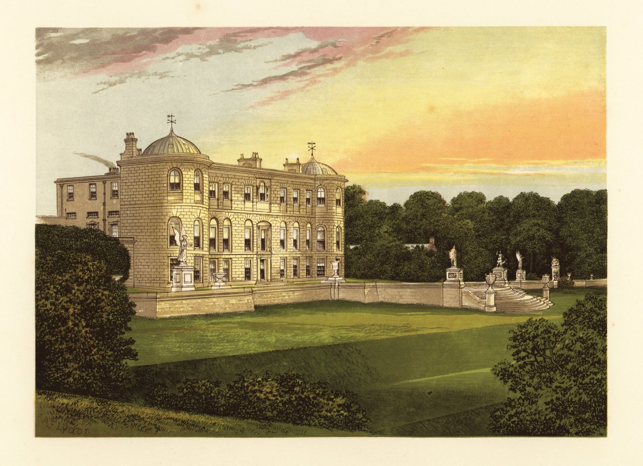 Powerscourt, County of Wicklow, Irland. af Alexander Francis (after) Lydon