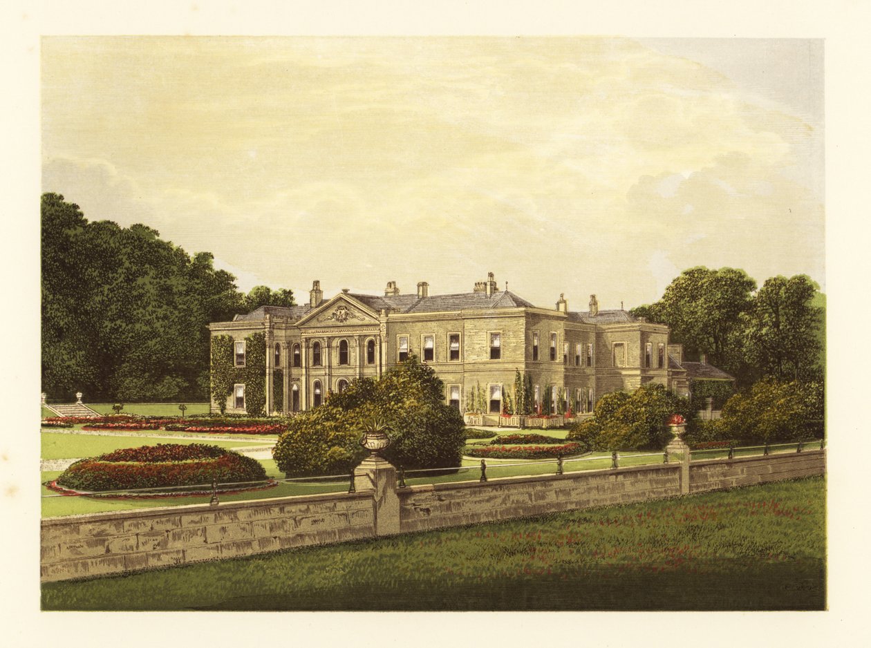Studley Royal, Yorkshire, England. af Alexander Francis (after) Lydon