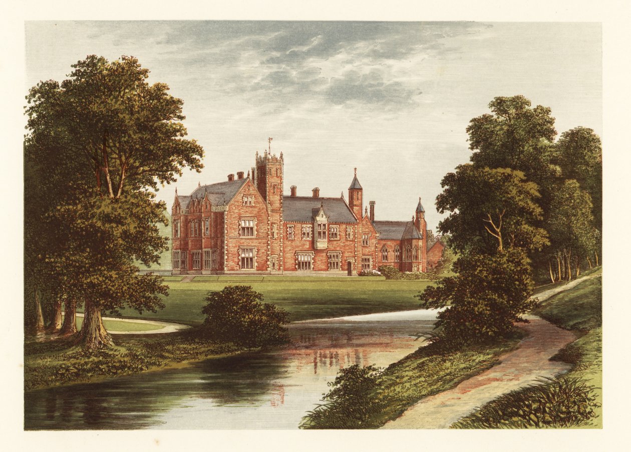Thicket Priory, Yorkshire, England. ,1880 (gravering) af Alexander Francis (after) Lydon