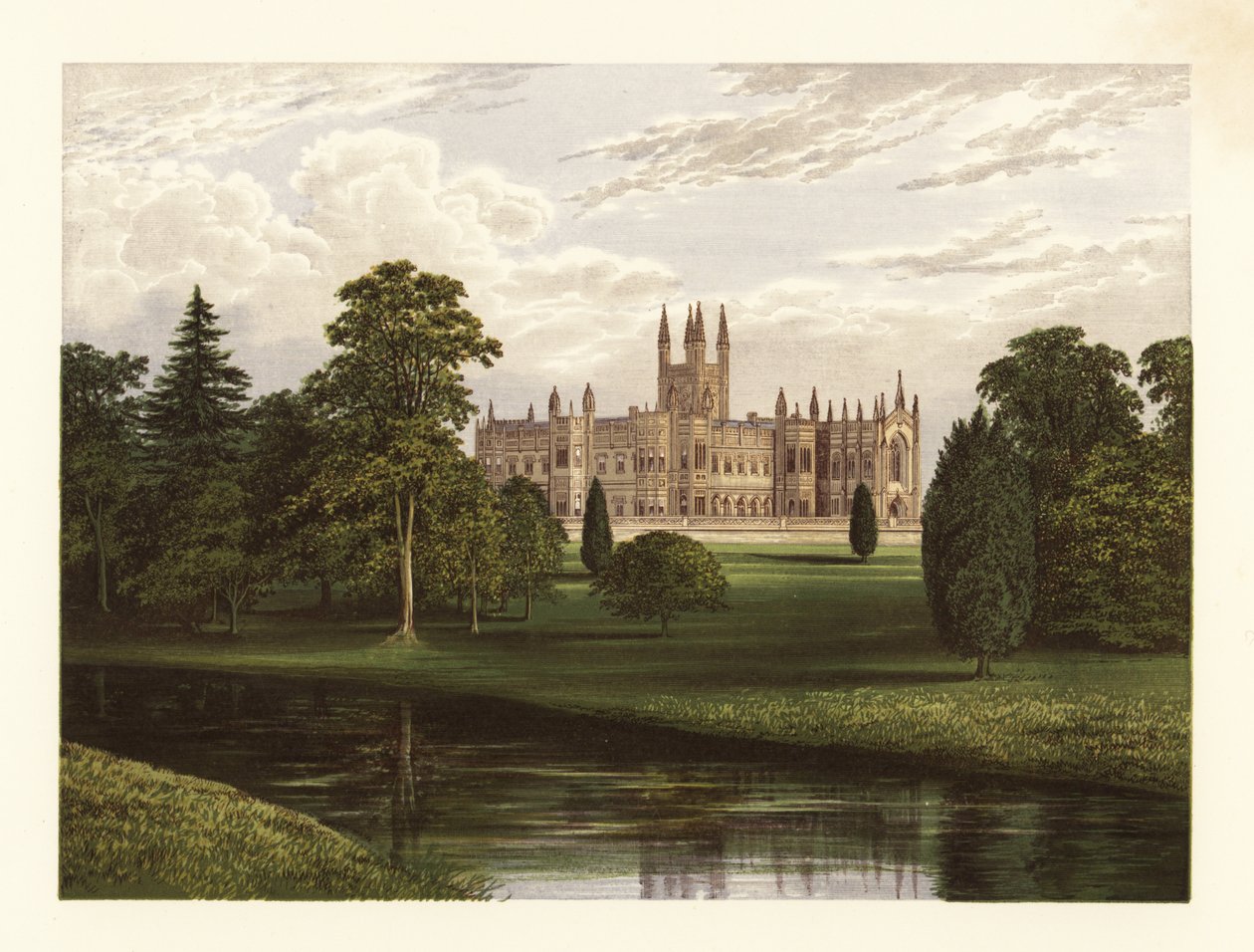 Toddington Manor, Gloucestershire, England. af Alexander Francis (after) Lydon