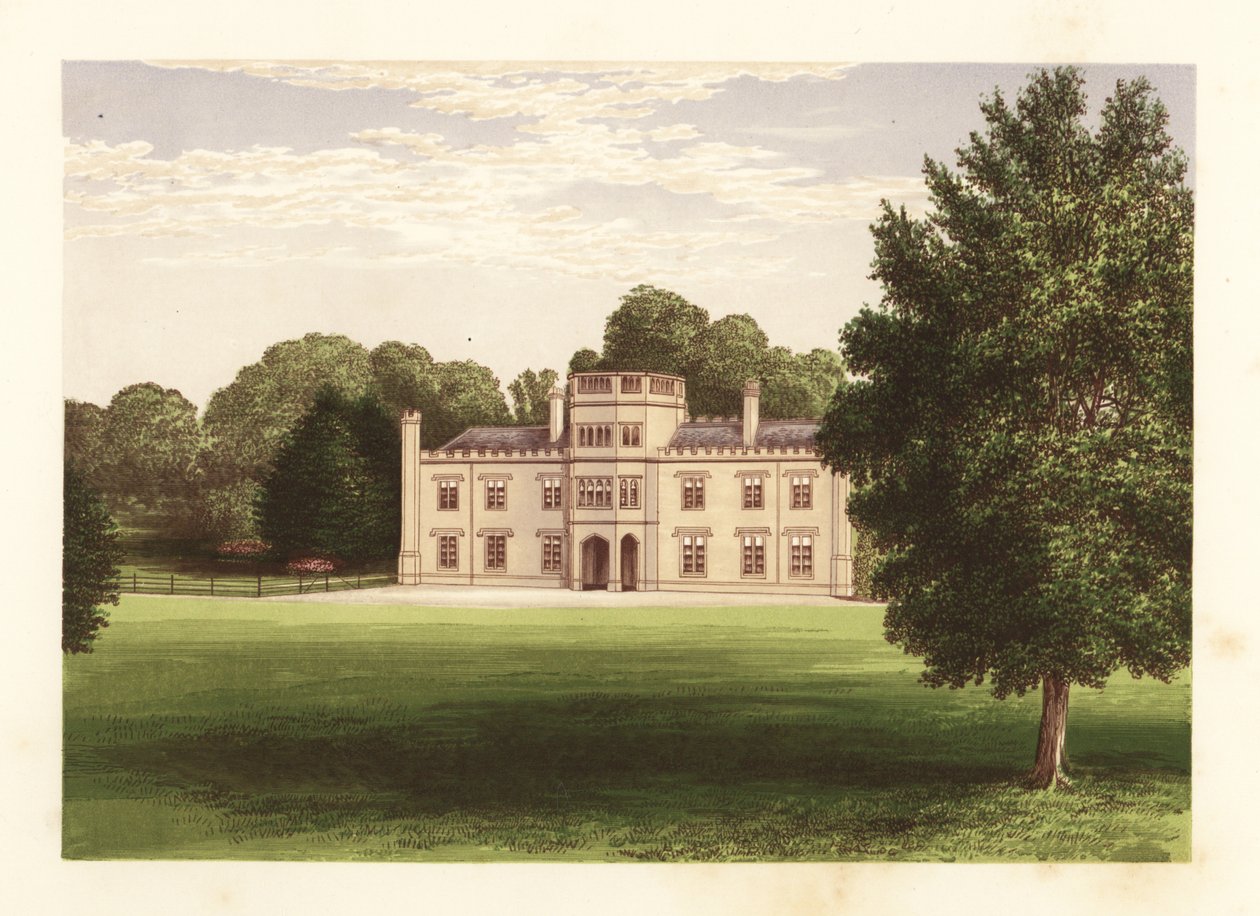 Wolseley Hall, Staffordshire, England. af Alexander Francis (after) Lydon