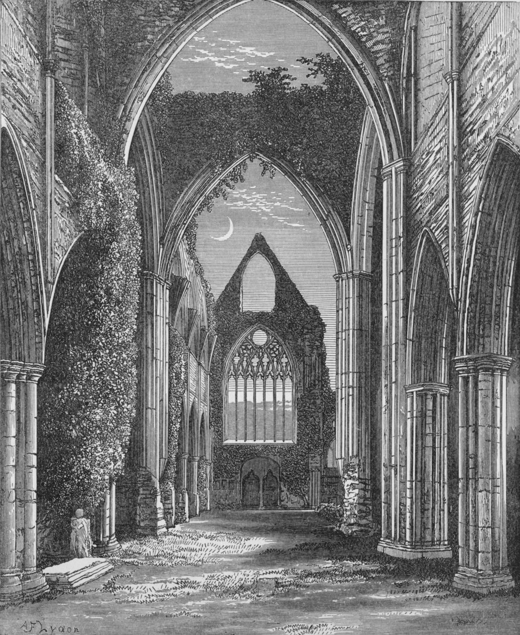 Kor, Looking West, Tintern Abbey, c1885, 1897 af Alexander Francis Lydon