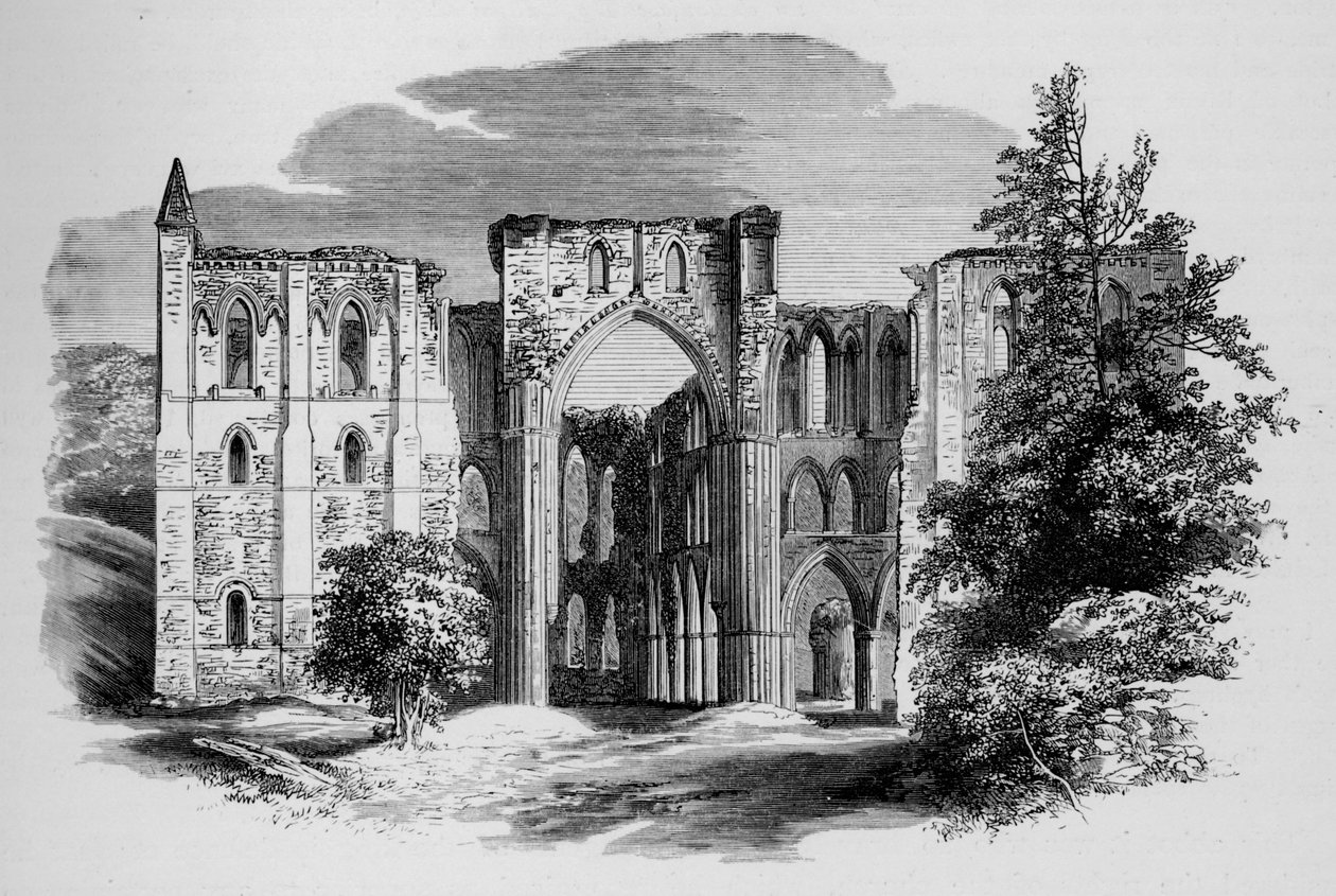 Kor, fra nord, Rievaulx Abbey, c1880, 1897 af Alexander Francis Lydon