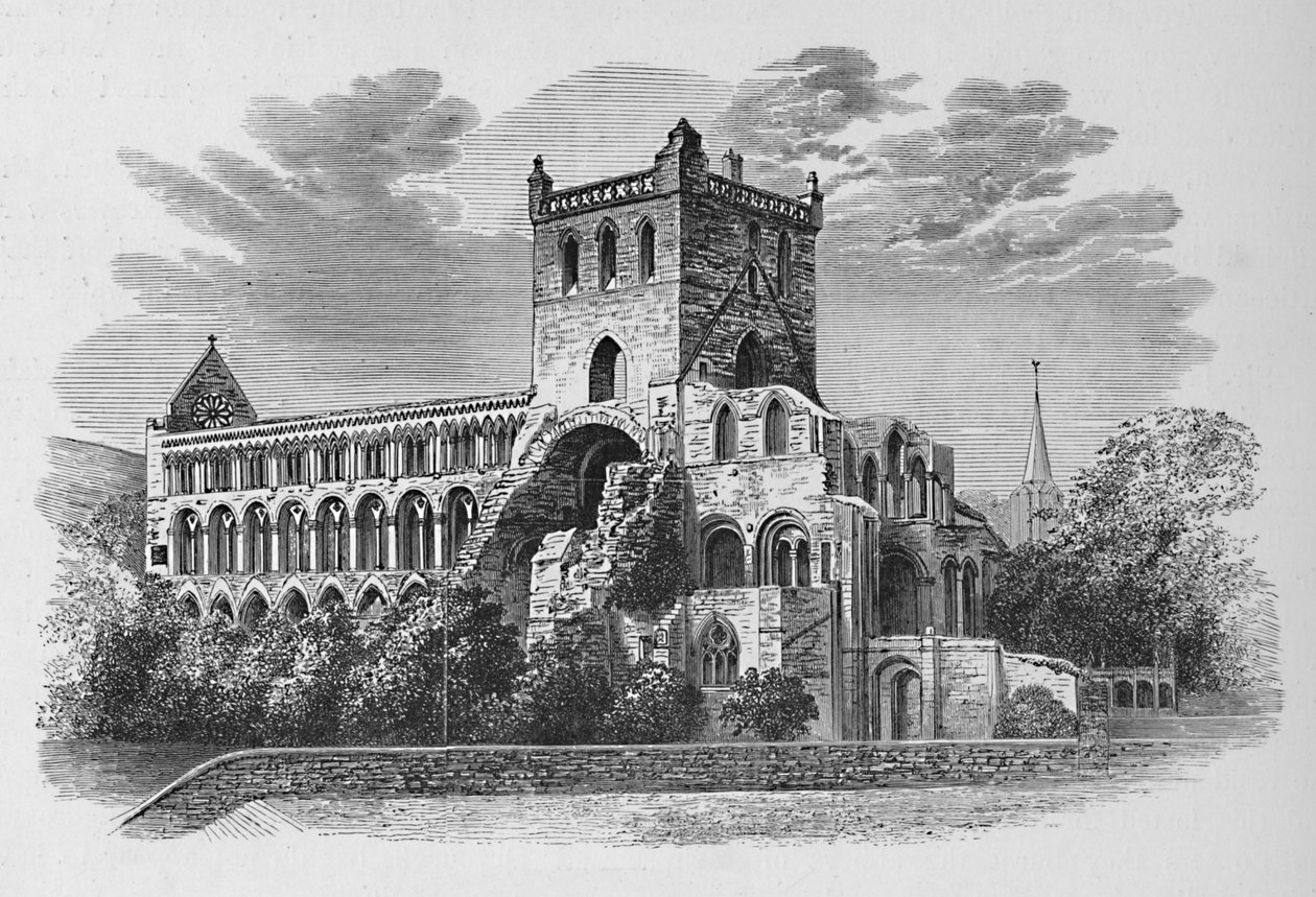 Fra sydøst, Jedburgh Abbey, c1880, 1897 af Alexander Francis Lydon