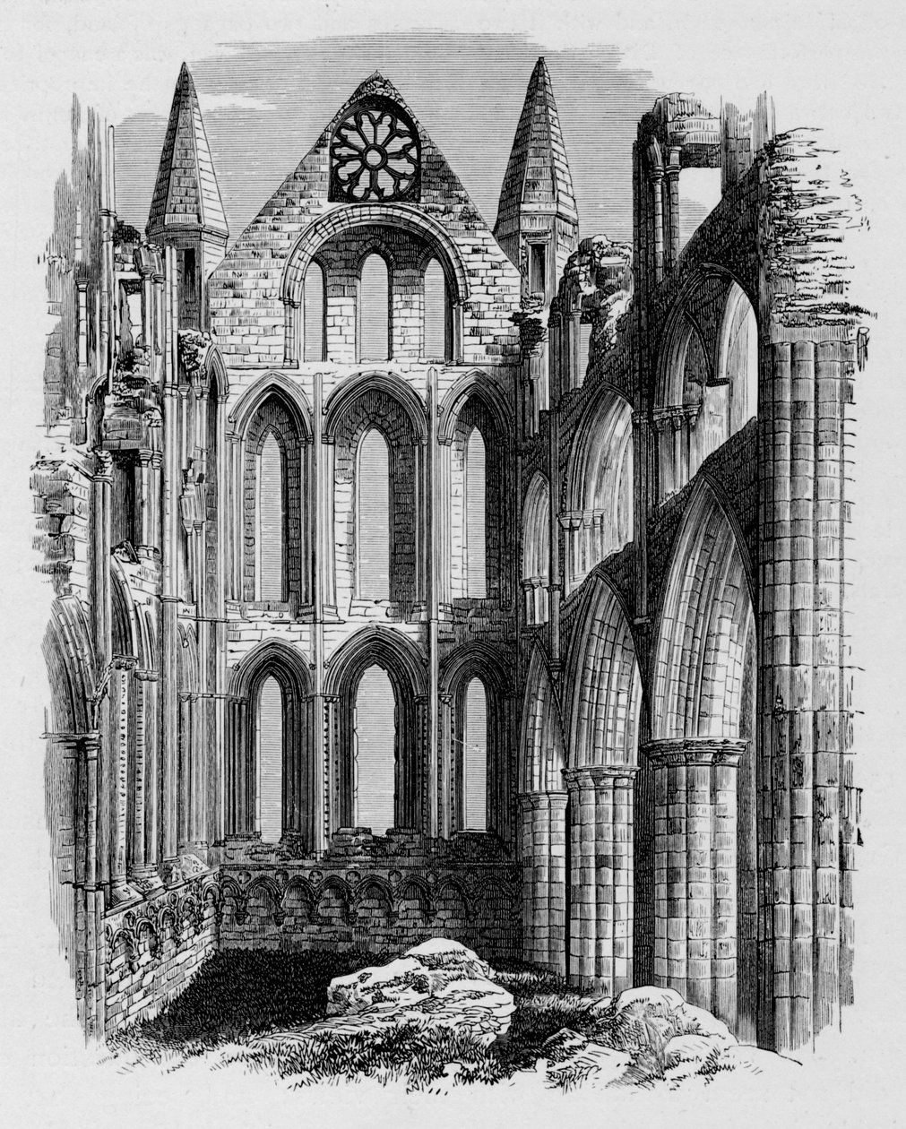 North Transept, Whitby Abbey, c1880, 1897 af Alexander Francis Lydon