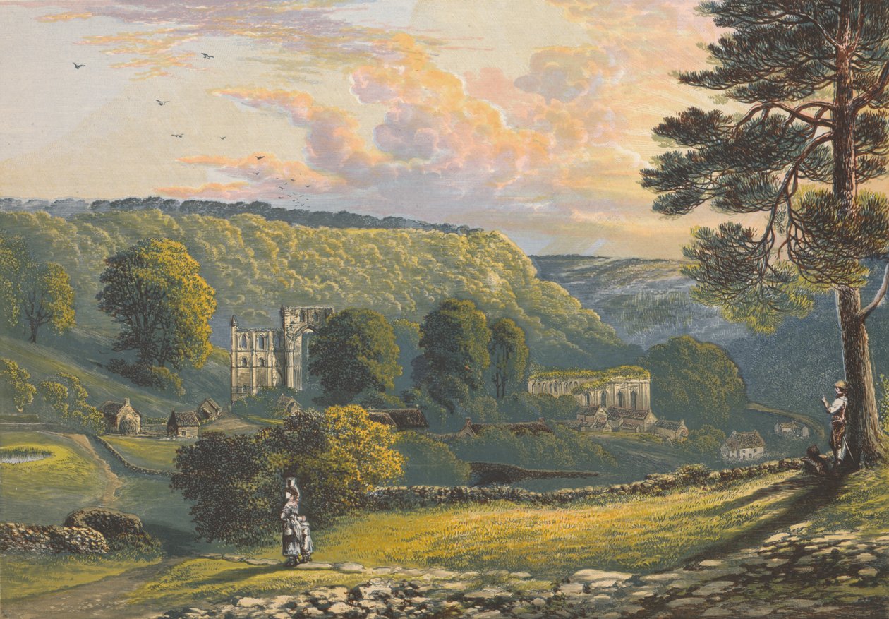 Rievaulx Abbey, c1880, 1897 af Alexander Francis Lydon