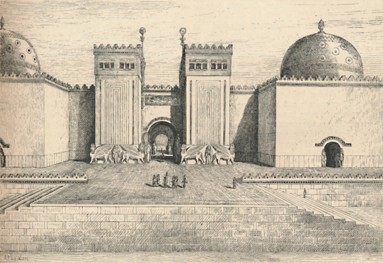 Sargons Palace, Khorsabad: The South-Eastern Gate, 1886 af Alexander Francis Lydon
