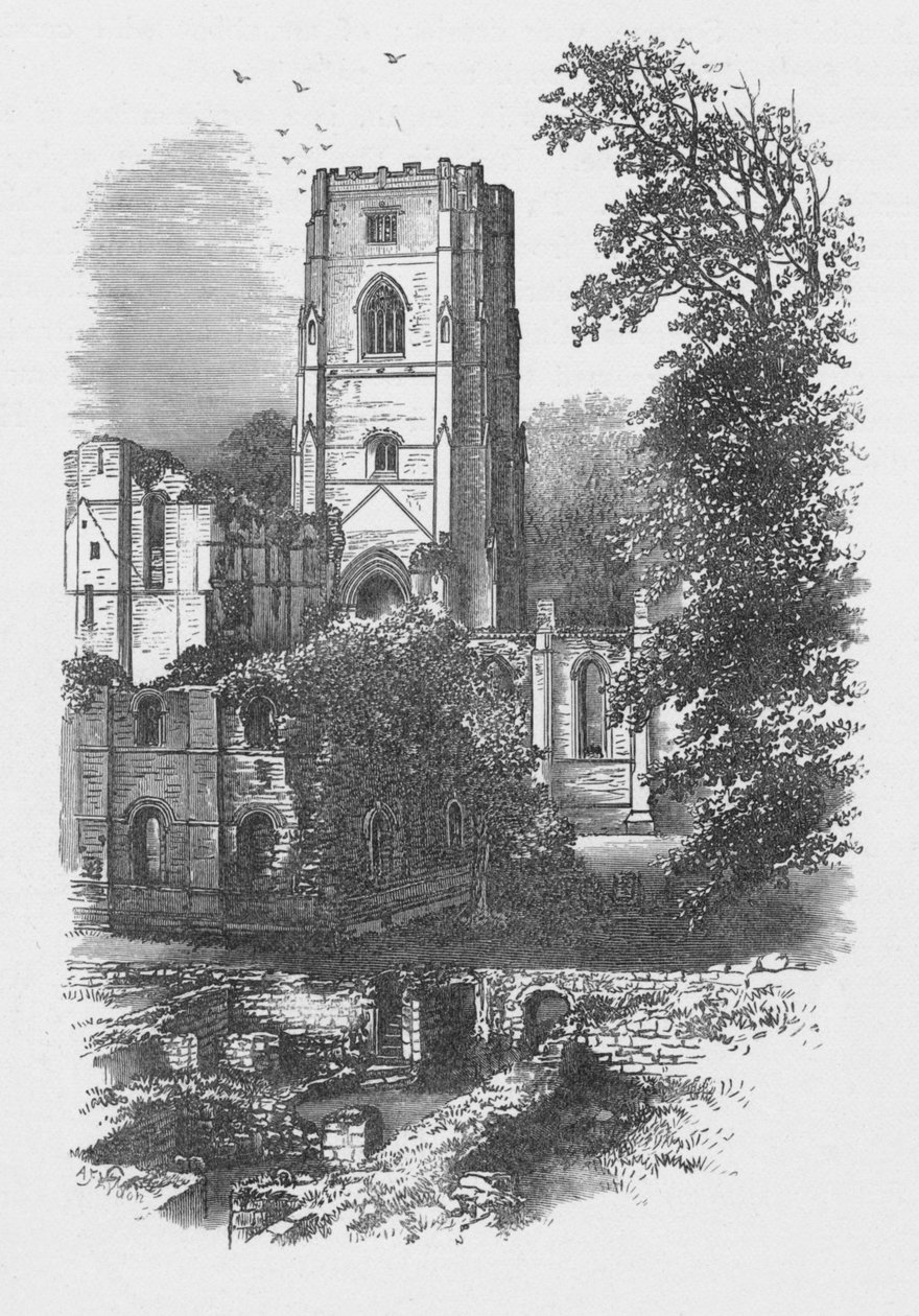 Tårnet, Fountains Abbey, c1880, 1897 af Alexander Francis Lydon